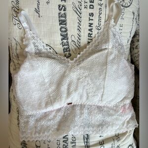 JadyK size L/XL lace bra in white. Worn and washed once.